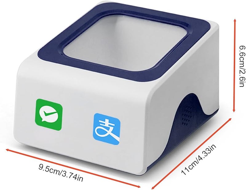 Mavis Laven Desktop Barcode Scanner Box Fast Decoding QR Code Payment Reader for Shops Supermarkets - Image 3